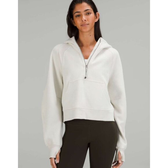 Lululemon Scuba Oversized Half-Zip Hoodie Bone Size XL/XXL - Picture 1 of 6
